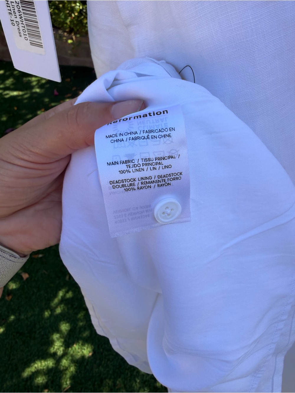SOLD-🤍 NWT Reformation Jessi Sleeveless Linen - Picture 7 of 7